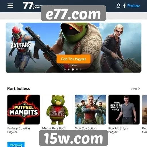 Comparativo de jogos populares no e77.com